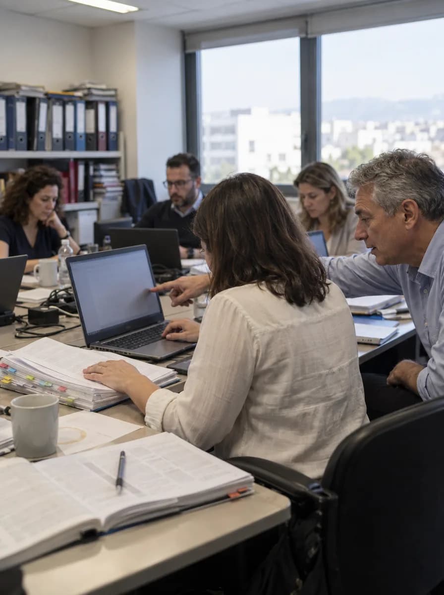 Χέρια που κολλούν sticky note σε τοίχο